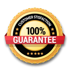 100% satisfaction guarantee
